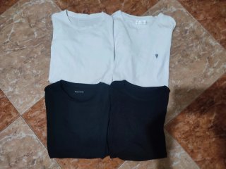 Pack 4 Camisetas Manga Larga Hombre Talla S