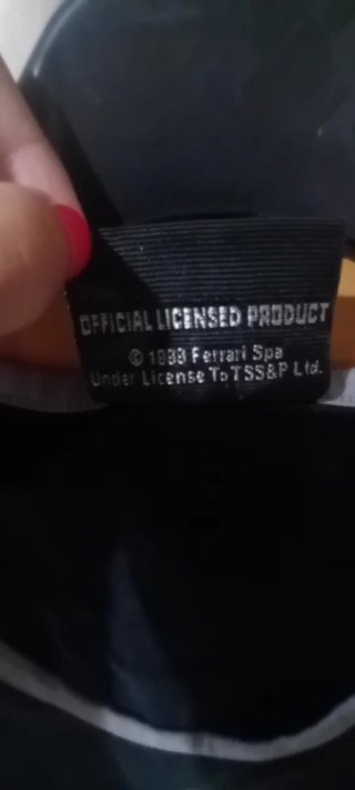Maglia Ferrari Nera Logo Taglia XS