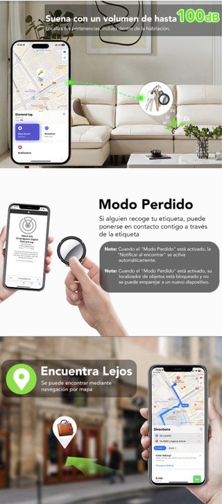 4 Smart Tracker Tag Localizador iOS Buscar Apple