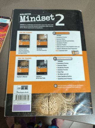 Pack  de dos Libros de inglés MINDSET . Bach. 2.