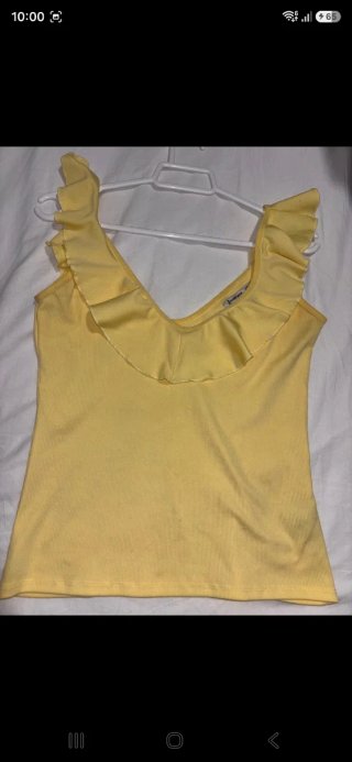 Blusa Stradivarius Amarilla Talla S