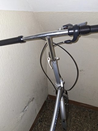 Bicicleta Plegable Urbana Plateado/Azul