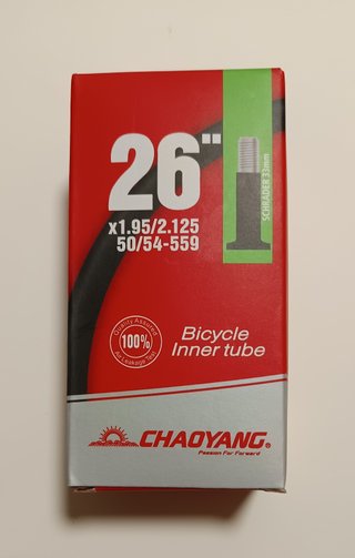2 Cámaras MTB Chaoyang 26" Schrader