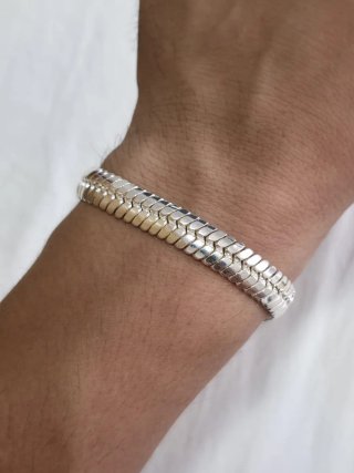 Pulsera de Plata 925 /Serpiente - 20cm