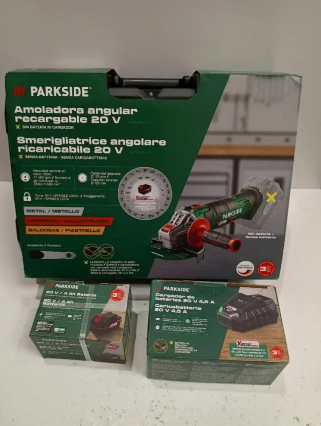 Radial Parkside X20V TEAM con cargador y baterías