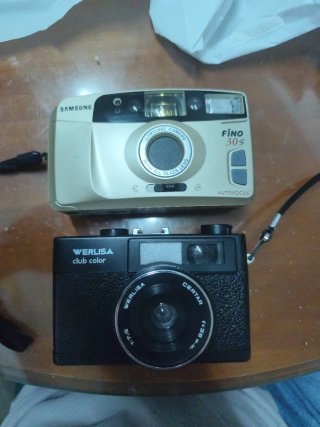 Pack 2 Cámaras Fotos Vintage Samsung y Werlisa