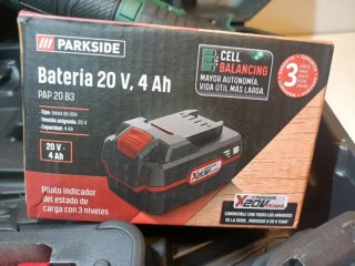 Radial Parkside X20V TEAM con cargador y baterías