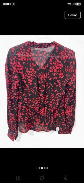 Blusa Pimkie Estampada Labios Talla S