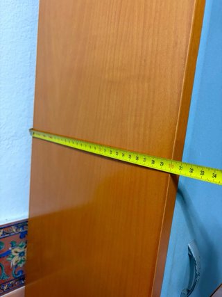 Conjunto 2 armarios baño madera y gris
