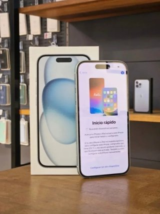 IPHONE 15 128GB AZUL BATE. 100%