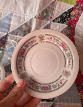 Conjunto 5 Chávenas de Café com Pires em Porcelana
