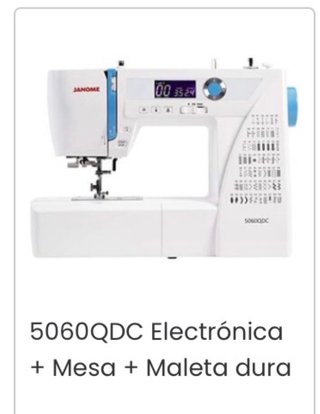Máquina de coser Janome 5060QDC Electrónica