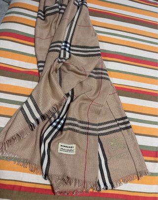 Bufanda Burberry Cachemir Lino Beige