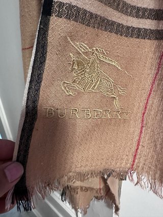 Bufanda Burberry Cachemir Lino Beige