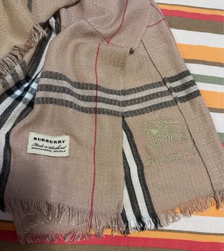 Bufanda Burberry Cachemir Lino Beige