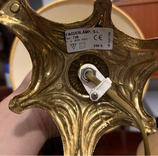 Lámpara de mesa Fagerlamp bronce