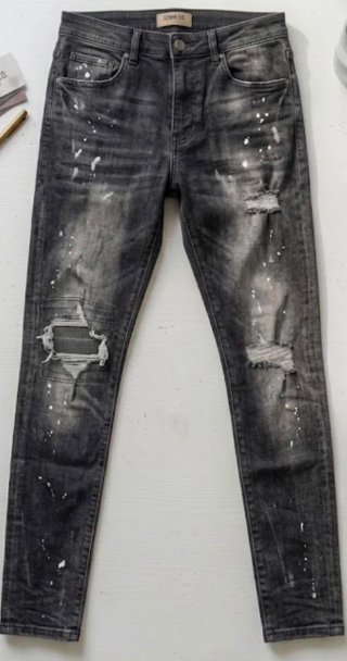 Pantalón tejano slim fit gris DENIM CO.