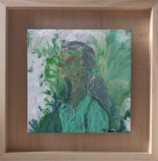 Obra de arte sobre madera, de autor