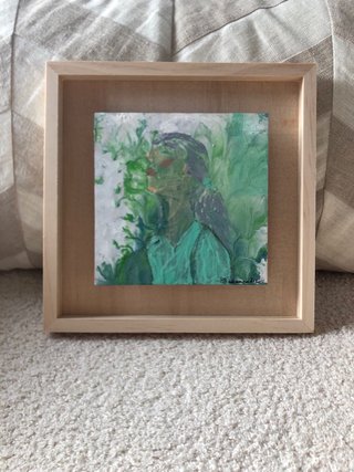 Obra de arte sobre madera, de autor