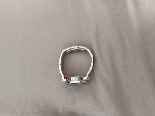 Reloj de pulsera plateado