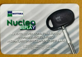 6 Llaves de seguridad, Mottura con Núcleo Replay.