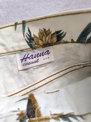 Shorts vintage con girasoles