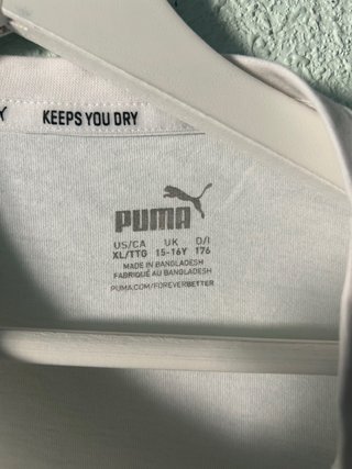 Camiseta Puma Blanca Logo