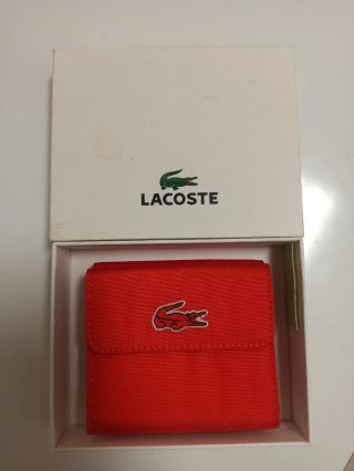 Cartera Lacoste Roja Original