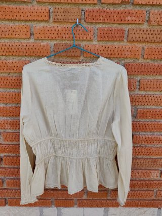 Camisa Zara gasa beige
