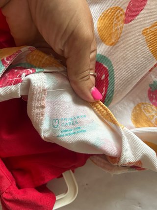 Peto y camiseta frutas bebé