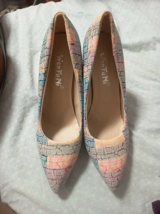Tacones WenFuNi Talla 39 Multicolor