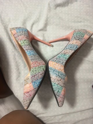 Tacones WenFuNi Talla 39 Multicolor
