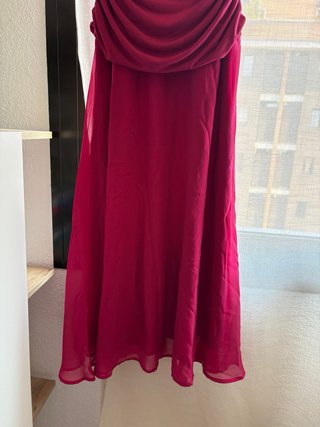 Vestido largo Studio THE'ARE burdeos