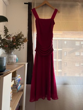 Vestido largo Studio THE'ARE burdeos