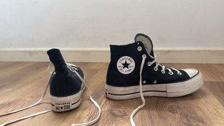 Converse All Star Plataforma Negras Talla [Talla]