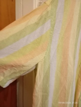 Camisa Zara Rayas Multicolor Lino Algodón Lyocell