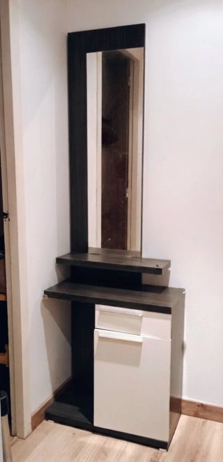 Mueble recibidor entrada con espejo