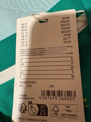 Lote 3 polos hombre Esprit