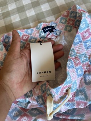 Sohhan bañador estampado azteca rosa/azul