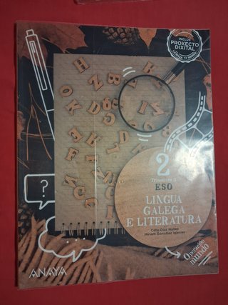 3 Libros Trimestrales Lingua Galega ESO