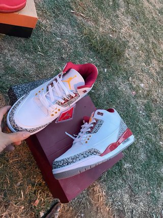Jordan 3 Rojo Blanco Nuevas