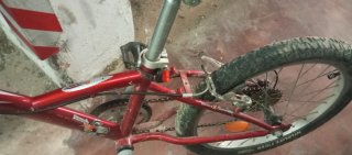 Bicicleta infantil roja