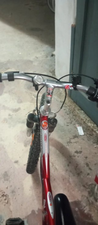 Bicicleta infantil roja