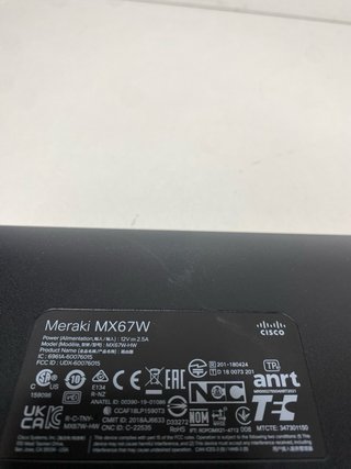 : Cisco Meraki MX67W Router WiFi Profesional