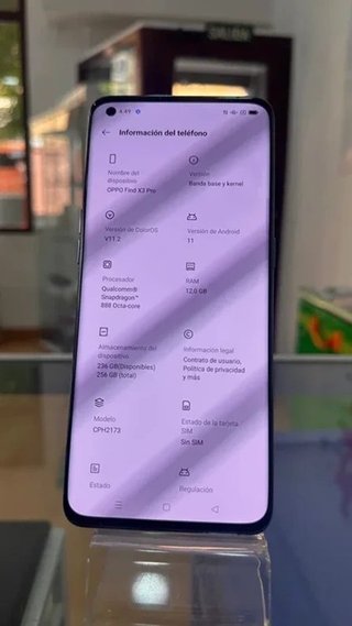 Oppo Find X3 Pro 256GB Azul 12+4GB RAM
