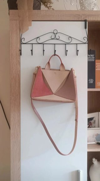 Bolso Piel Purificación García Beige/Rosa