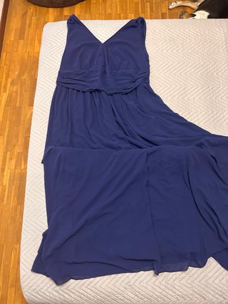 Vestido largo azul