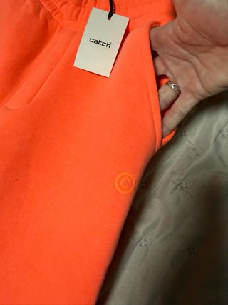 Pantalón chándal naranja talla M