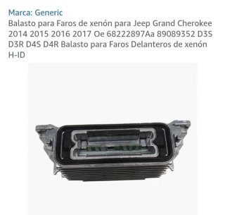 Balastro Xenon Jeep Grand Cherokee D3S D4S