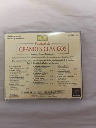 CD Herbert von Karajan Festival Grandes Clásicos